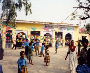 the exterior of the primary school