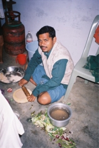 Prados making chapattis