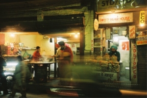 Amritsar streets at night